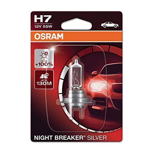 Osram 1 H7 B 55W12V+100, Night Breaker Silver, Blister (1 lámpara)