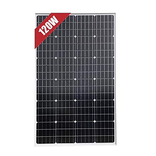 panel solar monocristalino de 120W 12V para casa, caravana, barco, hogar, jardín, Cargar baterías