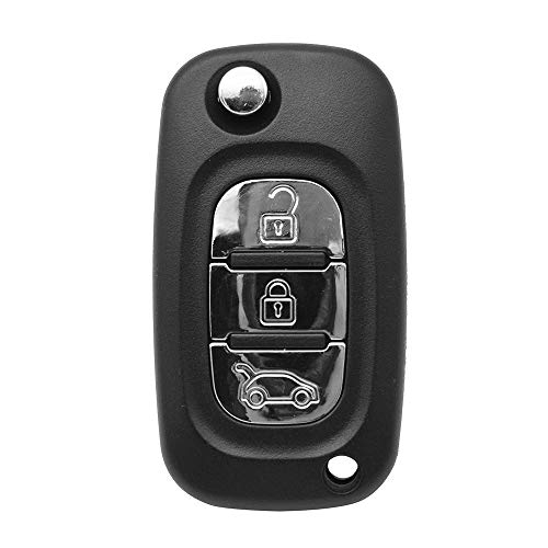 para Renault Fluence Megane Clio Kangoo Master Modus Estuche de Repuesto de 3 Botones con Hoja sin Cortar Carcasa de Llave remota para Coche para Renault Fluence Megane Clio Kangoo Master Modus Estuche de Repuesto de 3 Botones con Hoja sin Cortar Carcasa de Llave remota para Coche
