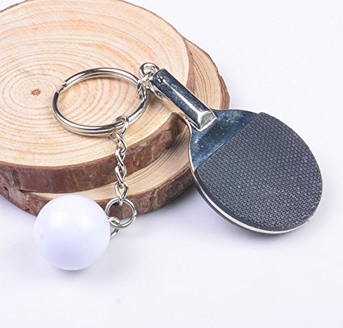 Ping pong de mesa con pelota de ping pong en negro y llavero de metal | regalo | hombres | deporte | negro Ping pong de mesa con pelota de ping pong en negro y llavero de metal | regalo | hombres | deporte | negro