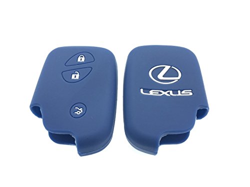 Protex Funda protectora de silicona de calidad con 3 botones, compatible con Lexus CT200h IS200 IS250 GS250 F SPORT (NAVY)