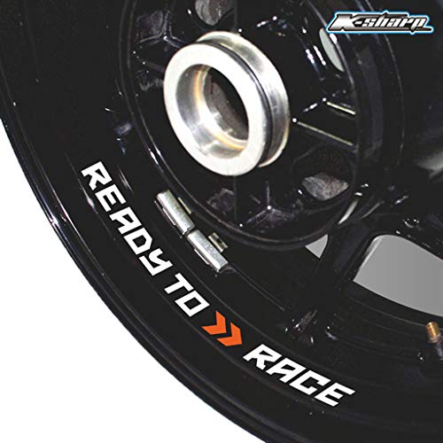 psler Neumático de la motocicleta reflectante creativo pegatina Etiqueta de llanta de rueda para READY TO RACE