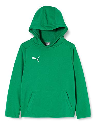 Puma Liga Casuals Hoody Jr Sweatshirt, Unisex niños, Verde (Pepper Green/White), 152