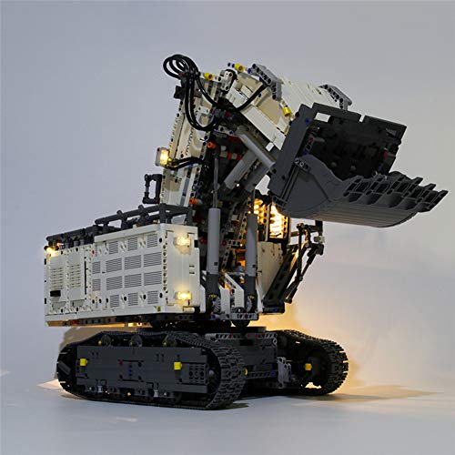 QXT Conjunto de Luces (Technic Excavadora Liebherr R 9800) Modelo de Construcción de Bloques - Kit de luz LED Compatible con Lego 42100 (NO Incluido en el Modelo)