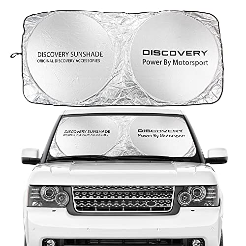 RJ Home Toldo del Parabrisas Delantero del Coche Adecuado para Land Rover Discovery Land Rover LR3 V8 TD5 LR4 HSE TDV6 Coche Windshield Sun Shade Accessories Parasoles de Coche