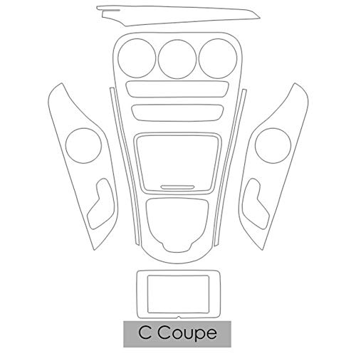 ROYAL STAR TY Láminas Protectoras Pantalla Consola Central del Tablero de Instrumentos del GPS del Ajuste de la película Protectora del for Mercedes-Benz Clase C Coupe 2 Puertas W205 Accesorios