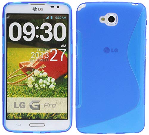 S Line TPU – Carcasa para LG G Pro Lite D682 funda de silicona en azul @ Energmix
