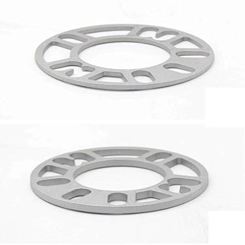 Separadores De Ruedas 2 piezas de aluminio de 3 mm universal de aleación de 5 mm 8 mm 10 mm ruedas de coches Spacer cuñas Placa de botones Para 4x100 5x100 5x108 4x114.3 5x114.3 5x120 (Color : 3mm)