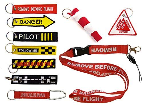 Set 10 Llavero de Bordado Surtido - Remove Before Flight & Co. Set 10 Llavero de Bordado Surtido - Remove Before Flight & Co.