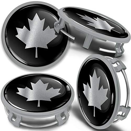 SkinoEu 4 x 75mm Tapas de Rueda de Centro Centrales Llantas Aluminio Tapacubos Compatibles con Mercedes Benz B66470207 / B66470200 Plata Gris Bandera de Canadá CMS 6 SkinoEu 4 x 75mm Tapas de Rueda de Centro Centrales Llantas Aluminio Tapacubos Compatibles con Mercedes Benz B66470207 / B66470200 Plata Gris Bandera de Canadá CMS 6
