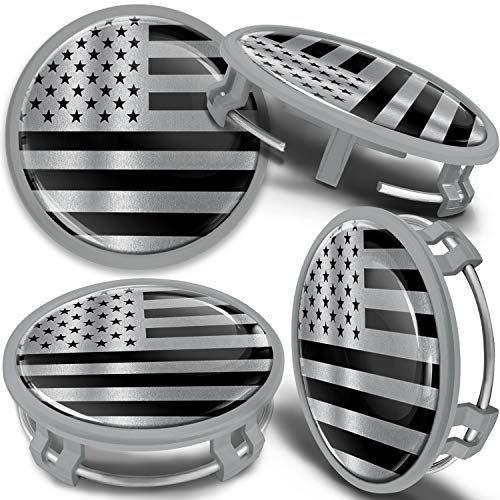 SkinoEu 4 x 75mm Tapas de Rueda de Centro Centrales Llantas Aluminio Tapacubos Compatibles con Mercedes Benz B66470207 / B66470200 Plata Gris Bandera de EE.UU USA CMS 7 SkinoEu 4 x 75mm Tapas de Rueda de Centro Centrales Llantas Aluminio Tapacubos Compatibles con Mercedes Benz B66470207 / B66470200 Plata Gris Bandera de EE.UU USA CMS 7