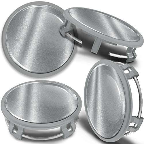 SkinoEu 4 x 75mm Tapas de Rueda de Centro Centrales Llantas Aluminio Tapacubos Compatibles con Mercedes Benz B66470207 / B66470200 Plata Gris CMS 8 SkinoEu 4 x 75mm Tapas de Rueda de Centro Centrales Llantas Aluminio Tapacubos Compatibles con Mercedes Benz B66470207 / B66470200 Plata Gris CMS 8