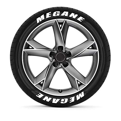 TAYDMEO Neumático de Coche Letras 3D Pegatinas de Goma, para Renault Megane Scenic Clio Laguna Captur Fluence Koleos Zoe Kadjar TAYDMEO Neumático de Coche Letras 3D Pegatinas de Goma, para Renault Megane Scenic Clio Laguna Captur Fluence Koleos Zoe Kadjar
