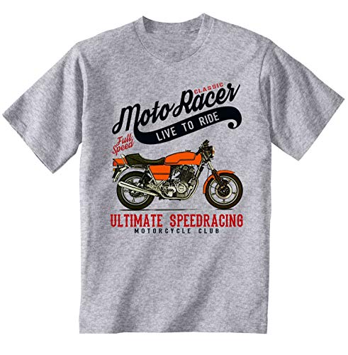Teesandengines Laverda jota 1000 Classic Moto Racer Ultimate Speed Racing Camiseta Gris para Hombre de Algodon Size XXXXXLarge