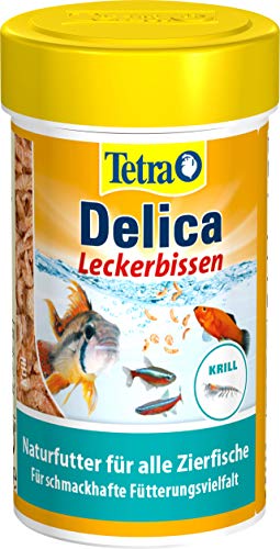 TetraDelica - Comida natural para peces (para peces ornamentales, kril, daphnias, pulgas de agua, salmueras, gusanos de sangre, larvas de mosquito rojas) de diferentes tipos y tamaños