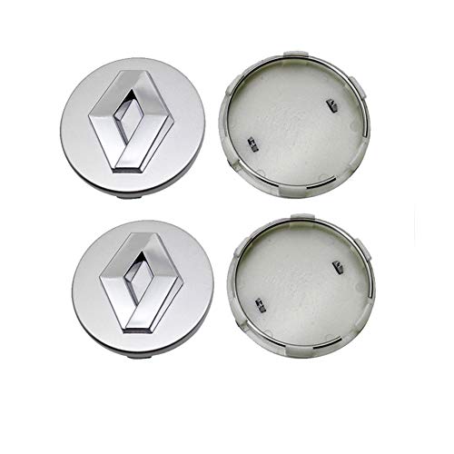 WHALLO Tapas centrales de Rueda de Coche de 60MM, Cubierta de Cubo de neumáticos de Estilo para Renault Emblem Clio 4 Megane 2 3 Laguna Duster Captur Fluence Kadjar Espace WHALLO Tapas centrales de Rueda de Coche de 60MM, Cubierta de Cubo de neumáticos de Estilo para Renault Emblem Clio 4 Megane 2 3 Laguna Duster Captur Fluence Kadjar Espace