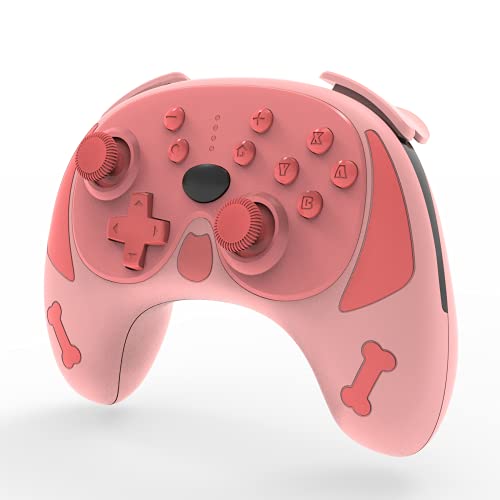 Wireless Switch Pro Puggie Gamepad,Wireless Controller Compatible with Switch Pro/Switch Console,Gamepad Joystick Support Rechargeable,Gyro Axis,Dual Vibration,Turbo