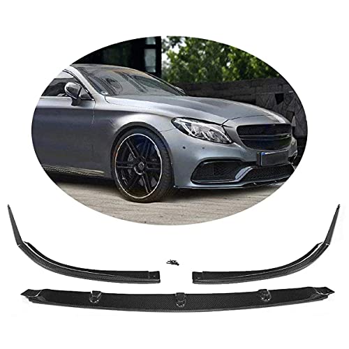 YMSHD Apto para Mercedes para Benz Clase C W205 C205 C63 Amg 2 Puertas 2015 2016 2017 2018 Fibra de Carbono CF alerón de Barbilla Frontal Divisor de Parachoques Labio Delantero 3 uds. / Colo YMSHD Apto para Mercedes para Benz Clase C W205 C205 C63 Amg 2 Puertas 2015 2016 2017 2018 Fibra de Carbono CF alerón de Barbilla Frontal Divisor de Parachoques Labio Delantero 3 uds. / Colo