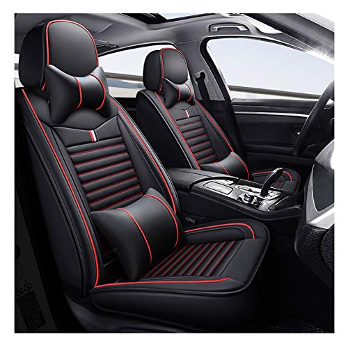 ZMCOV Funda Asiento Coche Piel, Transpirable Antideslizante Delantero Y Trasero Carseat Protectores, Suitable for Year-Round Use, Compatibile con Lexus RX 350,RX 450H,Negro,Luxury