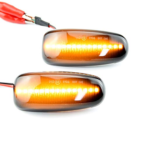 1 par de luces de señal de giro del marcador LED de 1 par cabe para Mercedes Benz W210 W202 CLK W208 SLK R170 W638 Gire la luz de la señal