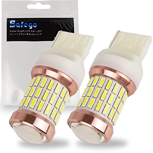 2 bombillas T20 LED 60SMD 4014 de 21W para luces de freno, luces antiniebla, luces para marcha atrás, luces de 12 V CC, en blanco de 6000 K, de la marca Safego