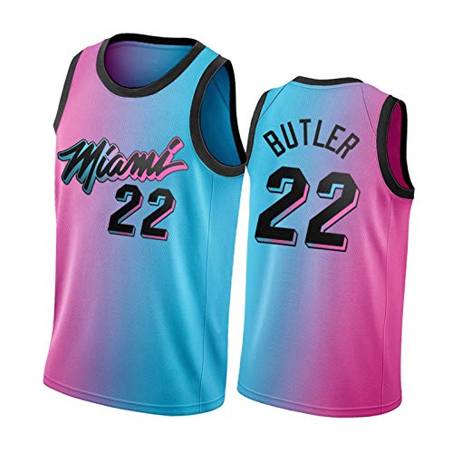 2021 Temporada Miami Heat Basketball Jersey, 22 Jimmy Butler # 14 Herro y # 3 Wade Men's Basketball Uniform Cómoda Camiseta Hermosa #22-M