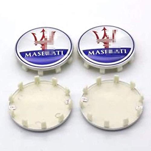 4 piezas Alta Calidad Tapacubos de La Cubierta Del Centro de La Rueda Del Coche,para Maserati QUATTROPORTE Ghibli GTS 60mm,Tapacubos,Tapas del Emblema de La Tapa del Cubo de La Rueda del Coche