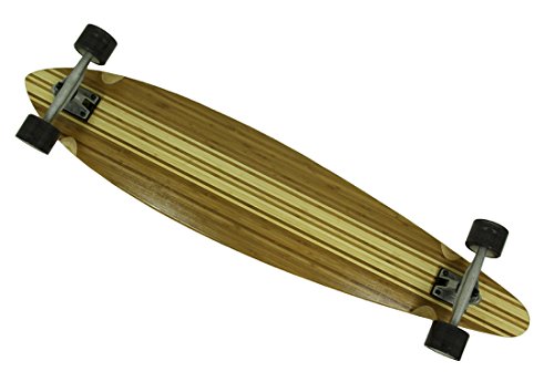 46 en. Arce canadiense Longboard Pintail W/cinta de agarre de rayas Top