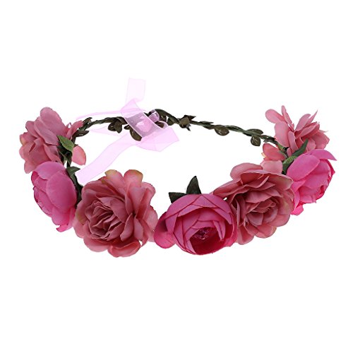 A0127 - Corona de flores para mujer, para novia, decoración para el pelo Lr 1