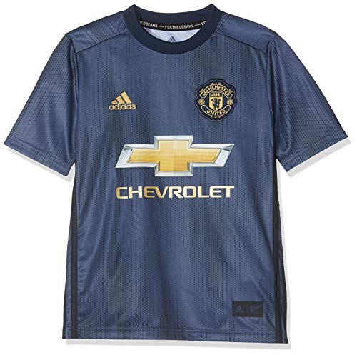 adidas 18/19 Manchester United 3rd Camiseta, Niños, Azul (Maruni/maosno/dormat), 128