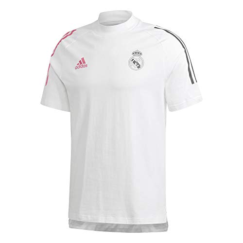 Adidas Real Madrid Temporada 2020/21 Camiseta Viaje Oficial, Unisex, Blanco, M