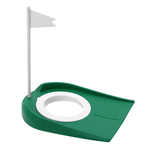 Agujero golf golf putting cup copa práctica de golf con agujero ajustable y bandera