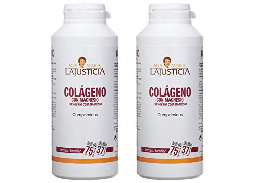 Ana Maria Lajusticia - Colágeno con magnesio – 900 comprimidos articulaciones fuertes y piel tersa. Regenerador de tejidos con colágeno hidrolizado tipos 1 y 2. Envase para 150 días de tratamiento Ana Maria Lajusticia - Colágeno con magnesio – 900 comprimidos articulaciones fuertes y piel tersa. Regenerador de tejidos con colágeno hidrolizado tipos 1 y 2. Envase para 150 días de tratamiento