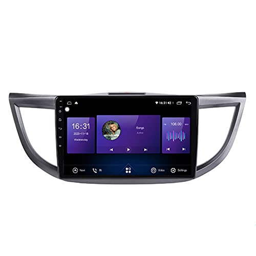 Android 10 2 DIN Radio De Coche Navegacion GPS Para Honda CR-V 4 2011-2018 Con 10.1 " Sistema De Pantalla Táctil GPS Bluetooth De Manos Libres De Copia De Seguridad Mirrorlink OBD2,Plug b,6G+128G