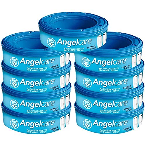 Angelcare, recambios para papelera de pañales pack a elegir Talla:lote de 9