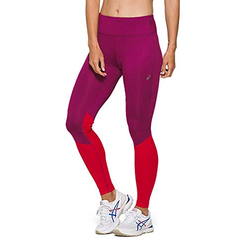 Asics Race Tight Malla, Mujer, Dried Berry/Classic Red, s