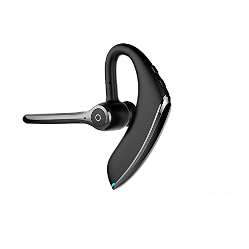 Auriculares Bluetooth 5.1 con Micrófono Dual, Auriculares Inalámbrico Manos Libres Para Negocios Con Llamada De Voz Súper Clara, Sonido De Slta Fidelidad y 20 Horas Para Negocios/Oficina/ Conducción
