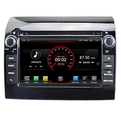 Autosion - Reproductor de DVD para coche Android 10 con GPS estéreo, radio Navi multimedia Wifi para Fiat Ducato, Peugeot Boxer, Citroen, mando de volante, color negro
