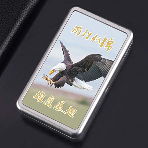 AXCJJ Estuche para Cigarrillos, 20 Paquetes, con Mechero de Carga USB, Caja Portátil Ultra-Delgada a Prueba de Viento Creativa,B,Numero 1 AXCJJ Estuche para Cigarrillos, 20 Paquetes, con Mechero de Carga USB, Caja Portátil Ultra-Delgada a Prueba de Viento Creativa,B,Numero 1