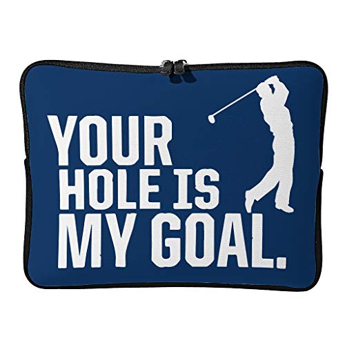 Bolsas para portátil con diseño de Golf Your Hole is My Goal, tamaño grande, ideal para viajes de negocios, Blanco3 (Blanco) - Knowikonwn-DNB-8