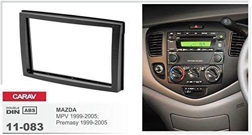 CARAV 11-083 2-DIN Marco de plástico para Radio para Mazda MPV 1999-2005; Premasy 1999-2005 / HAIMA Freema 2006-2009