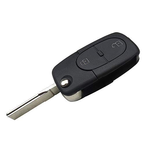 Carcasa llave para Audi A3 S3 A4 S4 A2 A6 A8 TT | 2 Botones | Mando a distancia