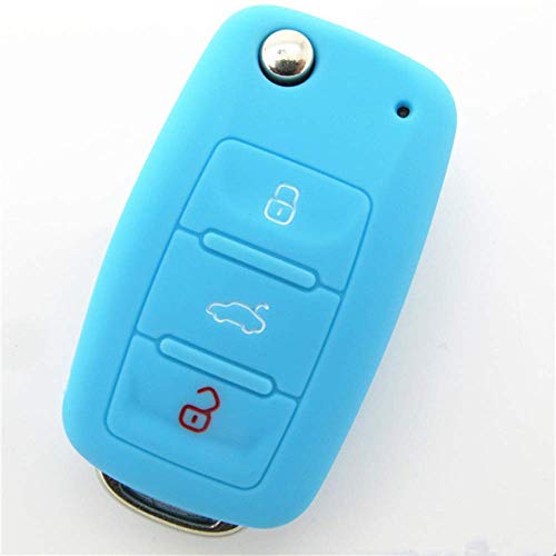 Carcasas para Llaves Funda para Llave De Coche con Mando A Distancia, para Volkswagen VW Polo Tiguan Passat B5 B6 B7 Golf EOS Scirocco Jetta Mk6, Funda Protectora De Silicona con Mando A Distancia P Carcasas para Llaves Funda para Llave De Coche con Mando A Distancia, para Volkswagen VW Polo Tiguan Passat B5 B6 B7 Golf EOS Scirocco Jetta Mk6, Funda Protectora De Silicona con Mando A Distancia P