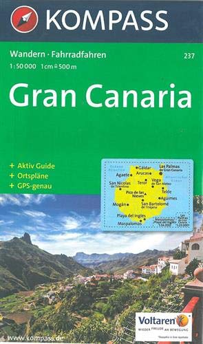 Carta escursionistica n. 237. Spagna. Isole Canarie. Gran Canaria 1:50.000. Adatto a GPS. Digital map. DVD-ROM: Wandelkaart 1:50 000 (Wandern)