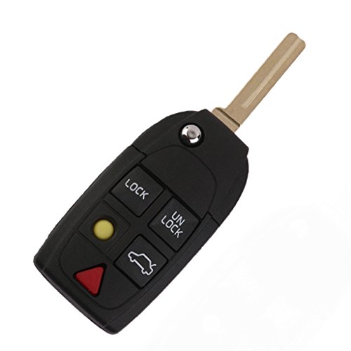 Cáscara Funda Llave Romota Reemplazo 5 Teclado Para VOLVO S60 S80 XC90 Cáscara Funda Llave Romota Reemplazo 5 Teclado Para VOLVO S60 S80 XC90