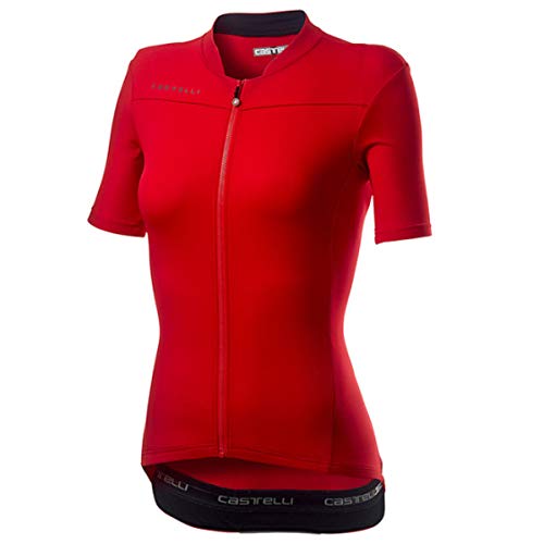 CASTELLI Anima 3 Jersey Camiseta, Rojo/Negro, XL para Mujer