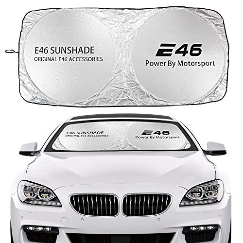 Coche Sun Shade Parasol Cubierta de la sombra del sol del parabrisas del automóvil compatible con BMW E46 M3 318i 320d 325i 330ci M43TU N42 Accesorios Coupé ACCESORIOS PROTECTOR DE VISO REFLECTOR masc Coche Sun Shade Parasol Cubierta de la sombra del sol del parabrisas del automóvil compatible con BMW E46 M3 318i 320d 325i 330ci M43TU N42 Accesorios Coupé ACCESORIOS PROTECTOR DE VISO REFLECTOR masc