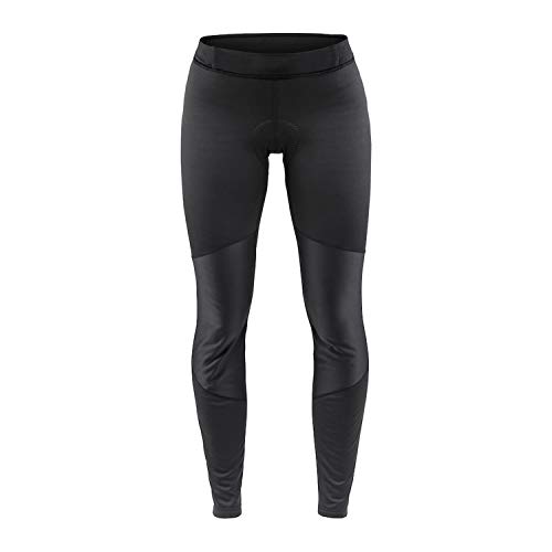 Craft Ideal Wind Dame – Mallas de Running para Mujer, Mujer, Color Negro, tamaño FR : M (Taille Fabricant : 38: M)