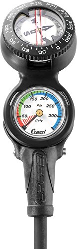 Cressi Console CP2 Compass and Pressure Gauge, PSI