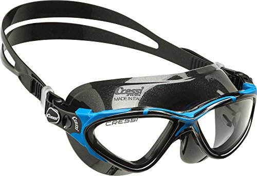Cressi Planet Swim Goggles - Premium Anti Niebla Gafas de Natación Máscara 100% Anti UV, Negro/Azul/Negro